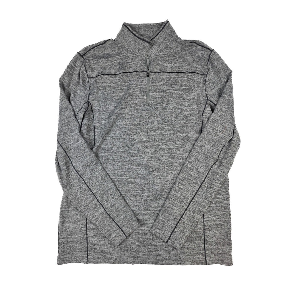 Swiss Tech Performance Gray 1/4 Zip Long Sleeve Pullover Sweater‎ Men's Size L